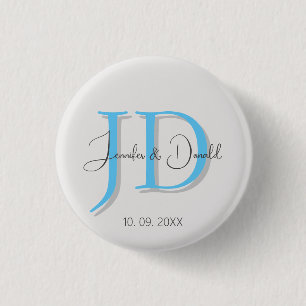 Badge Rond 2,50 Cm Calligraphie classique tendance monogramme