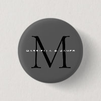 Calligraphie gris-noir monogramme