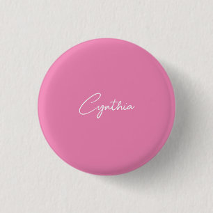 Badge Rond 2,50 Cm Calligraphie minimaliste moderne en plaine Ajouter