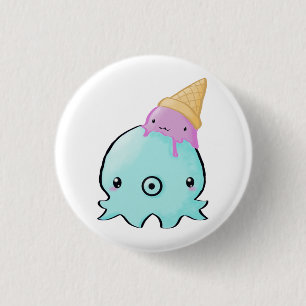 Badge Rond 2,50 Cm Calmar de glace