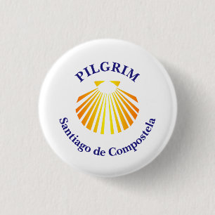 Badge Rond 2,50 Cm Camino de Santiago Pilgrim
