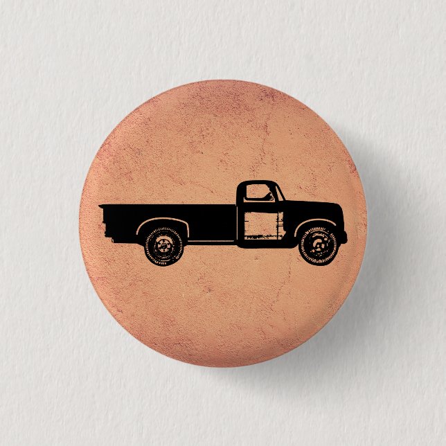 Badge Rond 2,50 Cm Camion vintage (Devant)