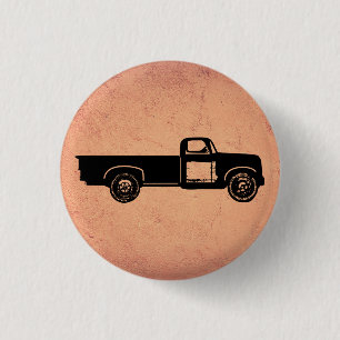 Badge Rond 2,50 Cm Camion vintage
