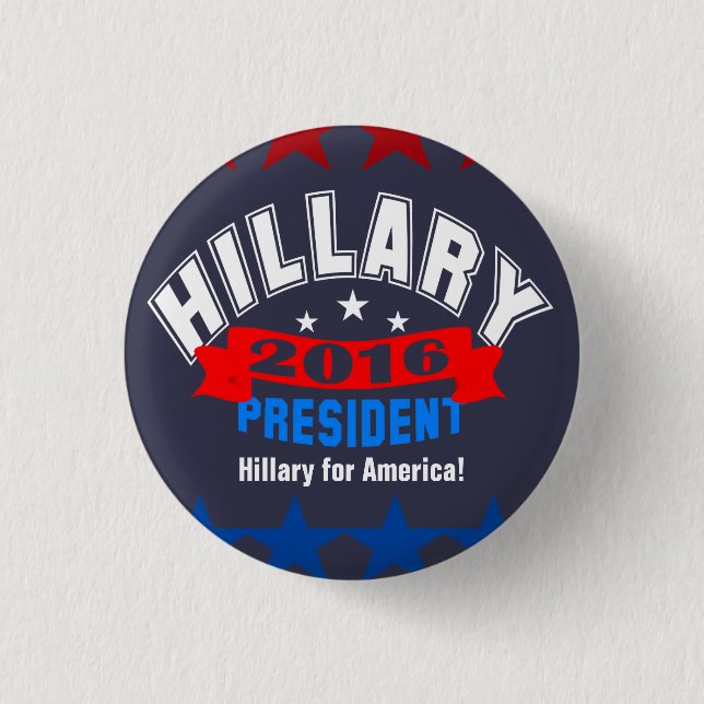Badge Rond 2,50 Cm Campagne de Hillary Clinton (Devant)