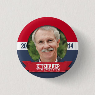 BADGE ROND 2,50 CM CAMPAGNE DE JOHN KITZHABER