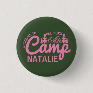Badge Rond 2,50 Cm Camping personnalisé Bachelorette Party Bridesmait