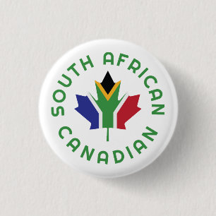 Badge Rond 2,50 Cm Canadien sud-africain