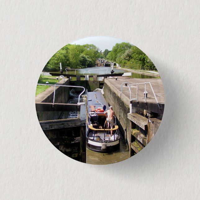 BADGE ROND 2,50 CM CANAL NARROWBOATS (Devant)