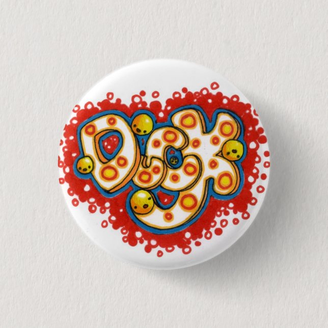 Badge Rond 2,50 Cm Canard ! (Devant)