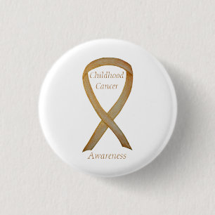 Badge Rond 2,50 Cm Cancer de l'enfance Coutume Pins à ruban pour la