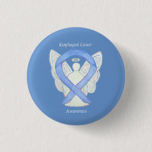 Badge Rond 2,50 Cm Cancer de l'oesophage Sensibilisation à l'angle R