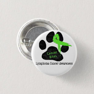 Badge Rond 2,50 Cm Cancer du lymphome chez les chiens Sensibilisation