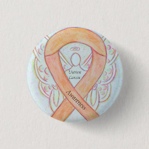Badge Rond 2,50 Cm Cancer utérin Sensibilisation à l'angle Épingles d