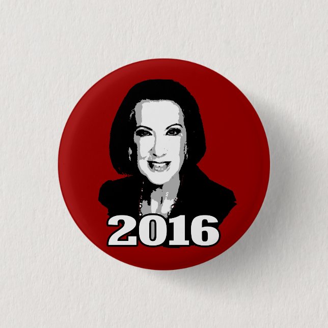 BADGE ROND 2,50 CM CANDIDAT À CARLY FIORINA 2016 (Devant)