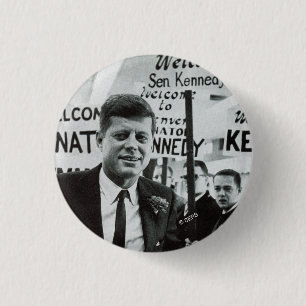 Badge Rond 2,50 Cm Candidat Kennedy