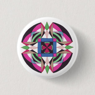 Badge Rond 2,50 Cm cannelure de chakana