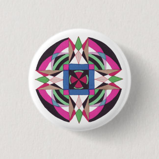 Badge Rond 2,50 Cm cannelure de chakana