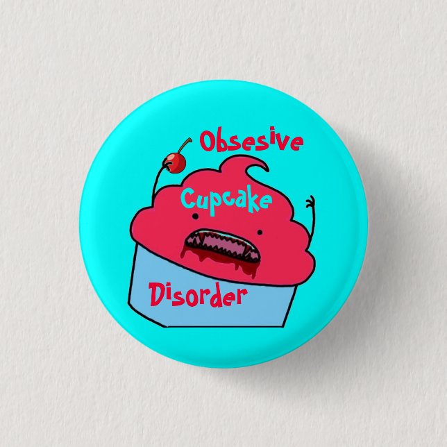 Badge Rond 2,50 Cm Cannibal Cupcake button (Devant)