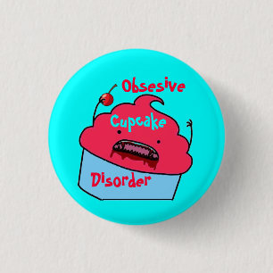 Badge Rond 2,50 Cm Cannibal Cupcake button