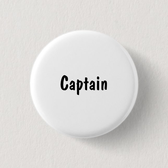 Badge Rond 2,50 Cm Capitaine (Devant)