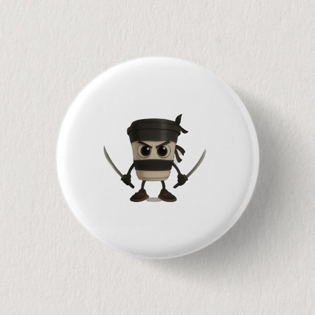 Badge Rond 2,50 Cm Cappuccino Assassino (Devant)