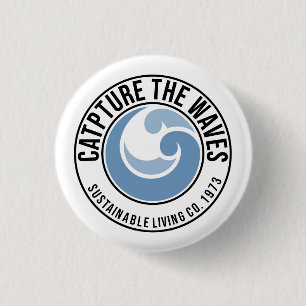 Badge Rond 2,50 Cm 'Capturer les vagues' badge rond de 3 cm