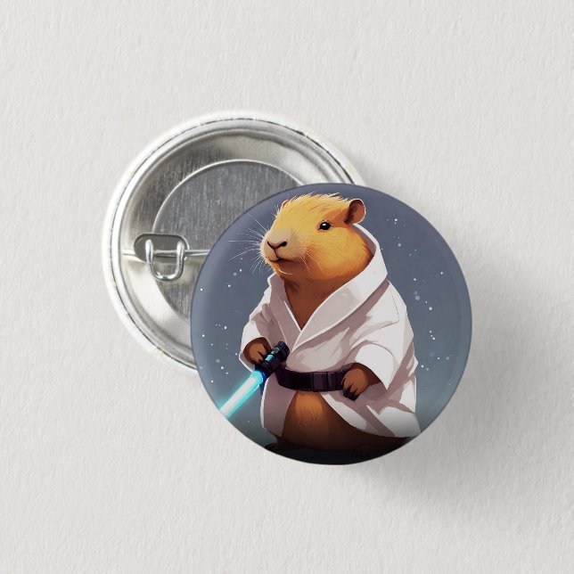 Badge Rond 2,50 Cm Capybara J (Devant & derrière)