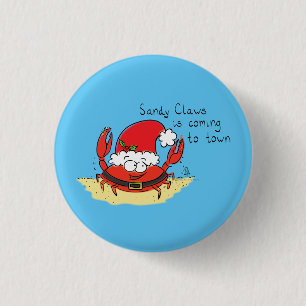 Badge Rond 2,50 Cm Caricature de Noël de Noël de Noël de Noël de 