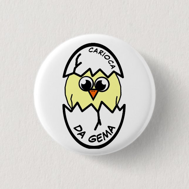 Badge Rond 2,50 Cm Carioca da Gema (Devant)