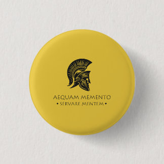 Badge Rond 2,50 Cm Carnet spiral Aequam memento servare mentem