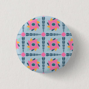 Badge Rond 2,50 Cm Carreau coloré décoratif