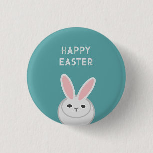 Badge Rond 2,50 Cm Carte de Pâques joyeuse