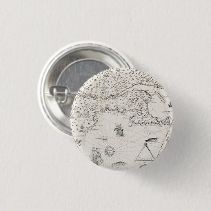 Badge Rond 2,50 Cm Carte du monde médiéval Québec Nouvelle-France Amé