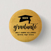 Carte Mortier de graduation d'or personnalisée