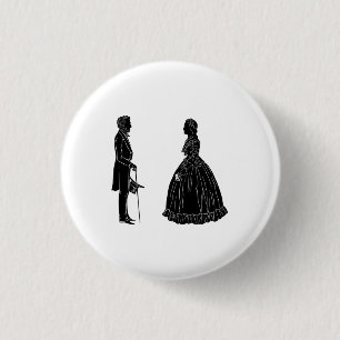 Badge Rond 2,50 Cm Carte postale d'invitation