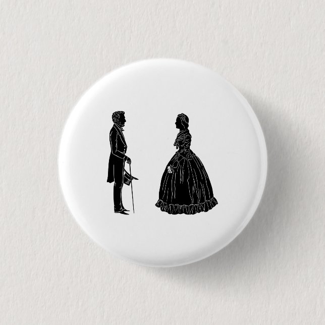 Badge Rond 2,50 Cm Carte postale d'invitation (Devant)