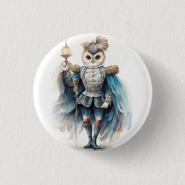 Badge Rond 2,50 Cm Casse-Noisette Ballet, Chouette Drosselmeyer (Devant)