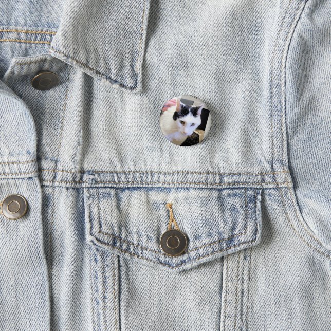 Badge Rond 2,50 Cm Cat (En situation)