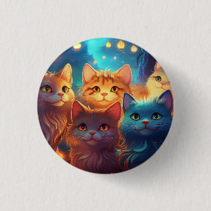 Badge Rond 2,50 Cm Cat Posse
