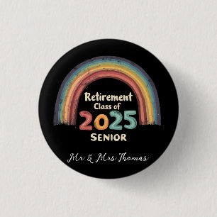 Badge Rond 2,50 Cm Catégorie de retraite de 2025 Moment clé