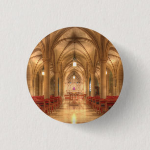 Badge Rond 2,50 Cm Cathédrale nationale de Washington Bethlehem Chape