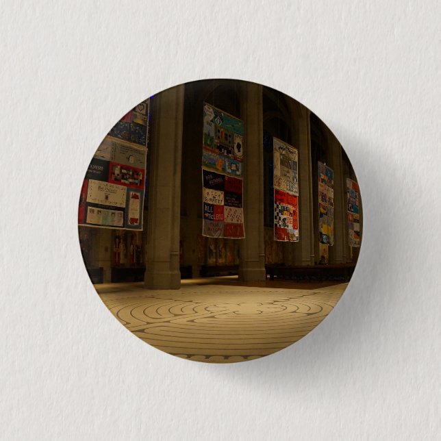 Badge Rond 2,50 Cm Cathédrale San Francisco Grace #6-1 Pinback Button (Devant)