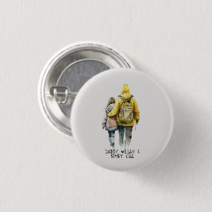 Badge Rond 2,50 Cm Caution père et fille (2)