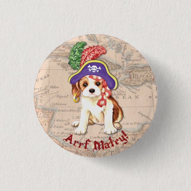 Badge Rond 2,50 Cm Cavalier Pirate (Devant)