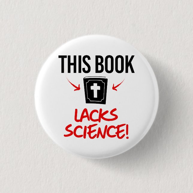 Badge Rond 2,50 Cm Ce livre manque de science (Devant)