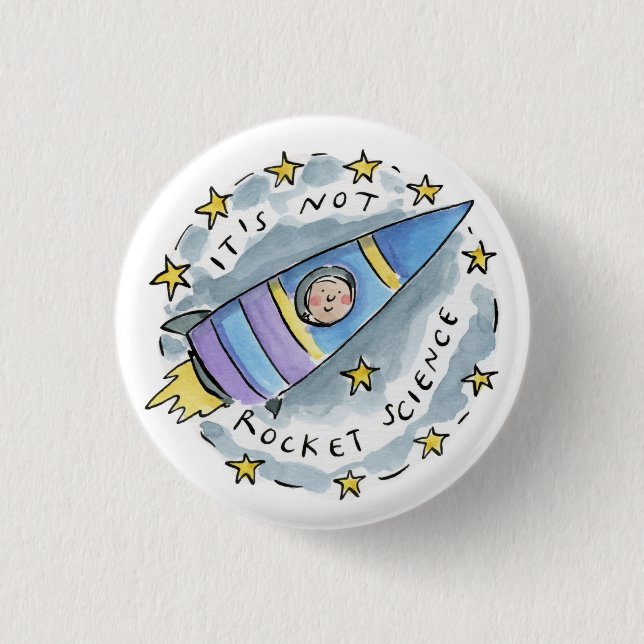 Badge Rond 2,50 Cm Ce n'est pas sorcier (Devant)