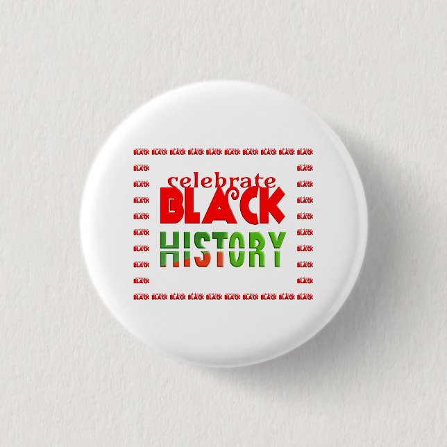 BADGE ROND 2,50 CM CELEBRATE BLACK HISTORY (Devant)