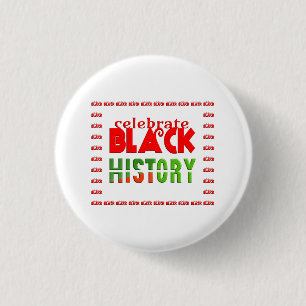 BADGE ROND 2,50 CM CELEBRATE BLACK HISTORY