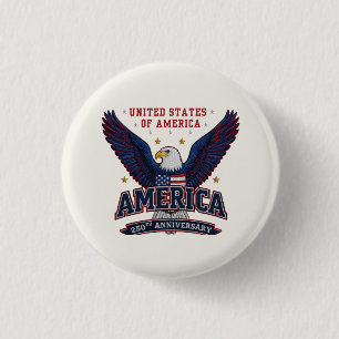 Badge Rond 2,50 Cm Célébration du Semiquincentenaire des États-Unis
