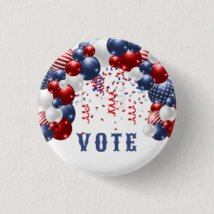 Badge Rond 2,50 Cm Célébration étoilée de l'arche de vote